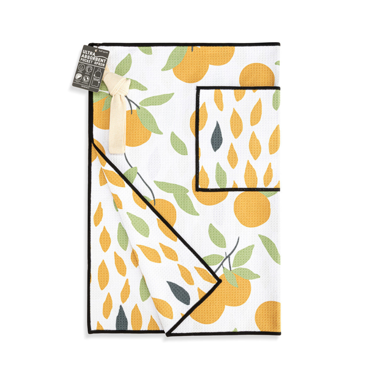Citrus Orange Absorbent Half Apron