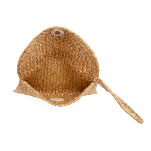 Portia Jute Clutch Wristlet