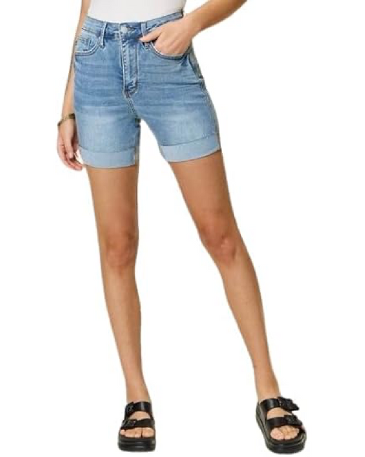 High Waist | Tummy Control Cool Denim Shorts