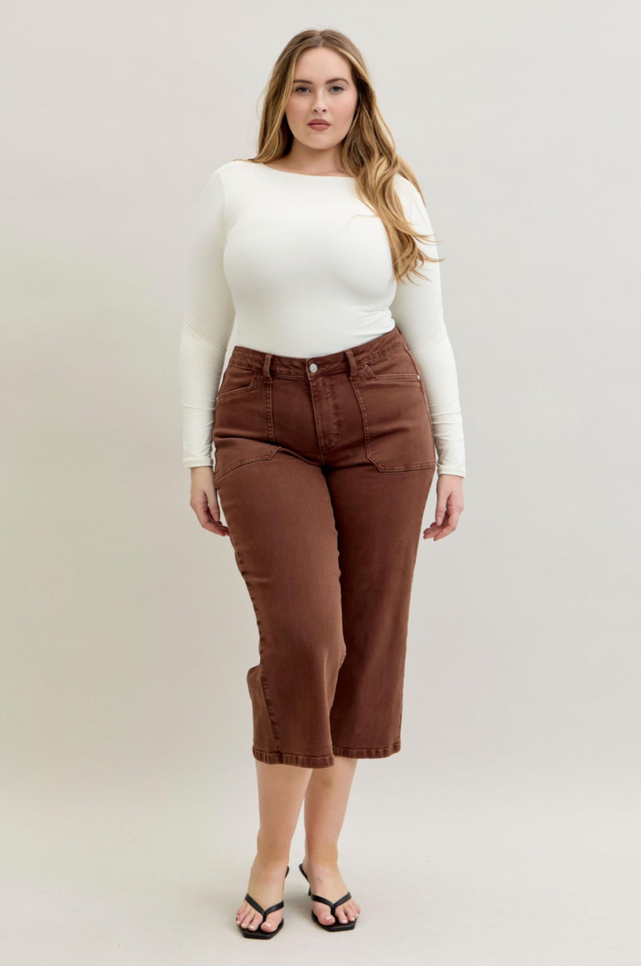 Mid-Rise | Wide Crop | Maple Pants