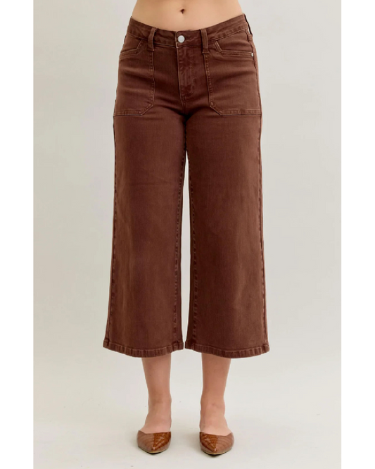 Mid-Rise | Wide Crop | Maple Pants