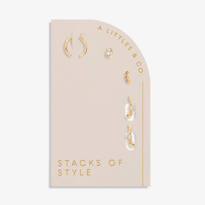 Stacks Of Style Organic Shape Earrings Set