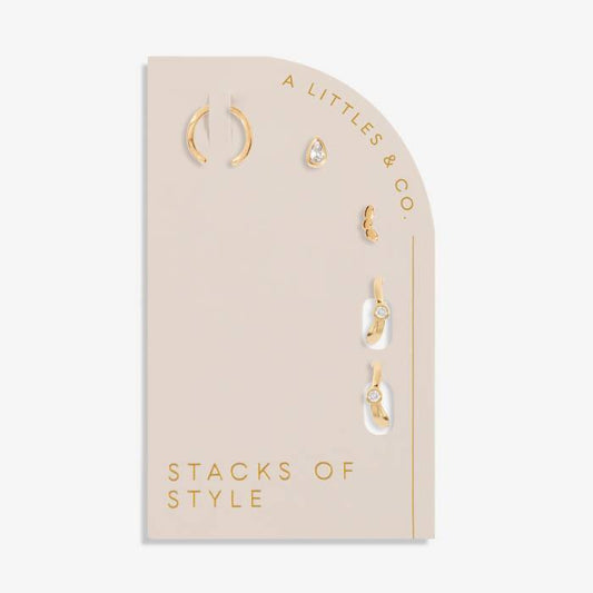 Stacks Of Style Organic Shape Earrings Set
