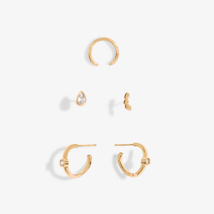 Stacks Of Style Organic Shape Earrings Set