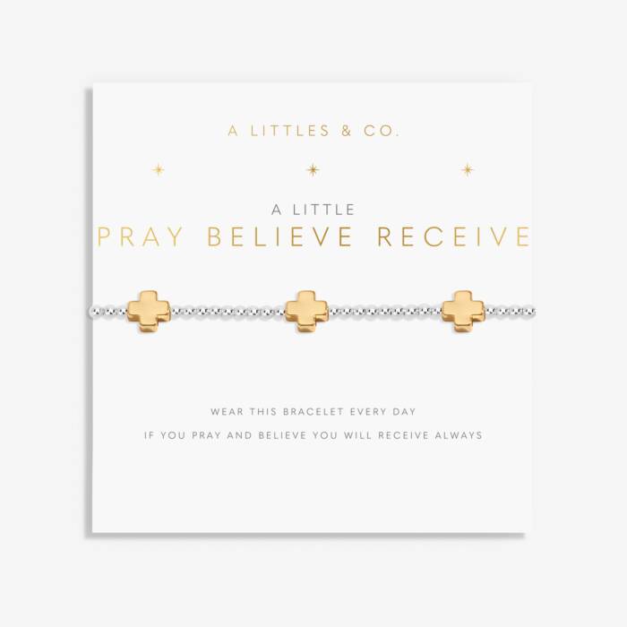 A Little ’Pray Believe Receive’ Bracelet