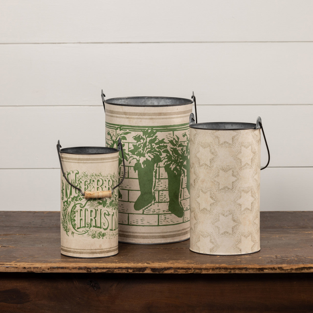 Cozy & Bright Metal Buckets