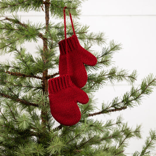4” Red Mitten Ornament