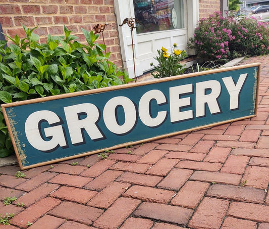 Grocery Wood Sign
