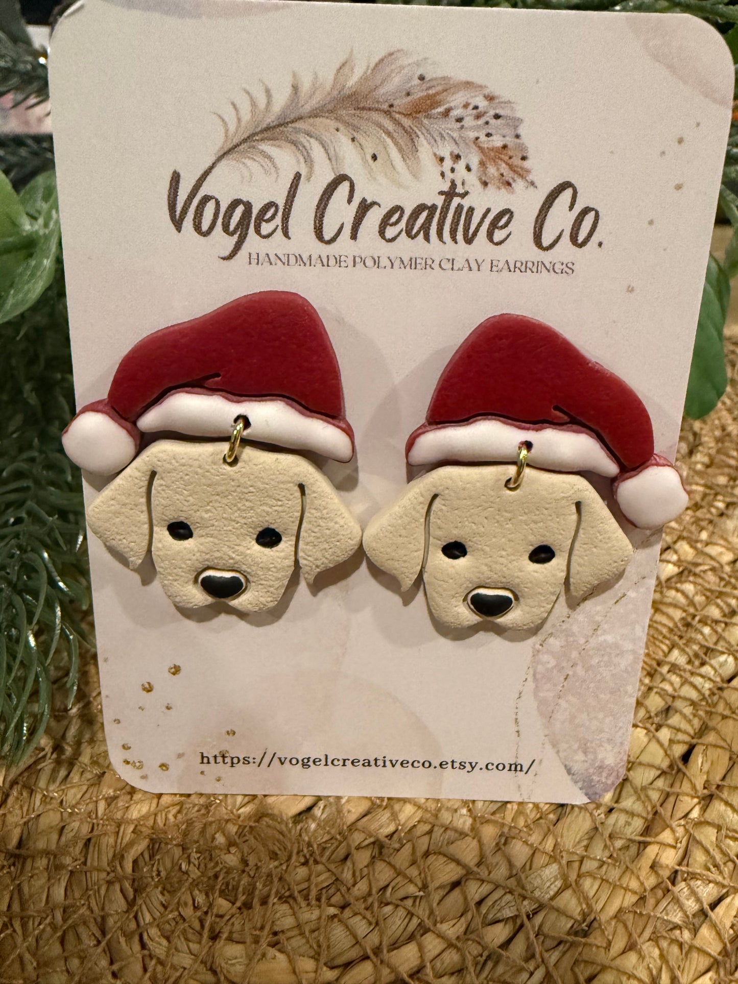 Polymer Clay Earrings | Christmas Labs