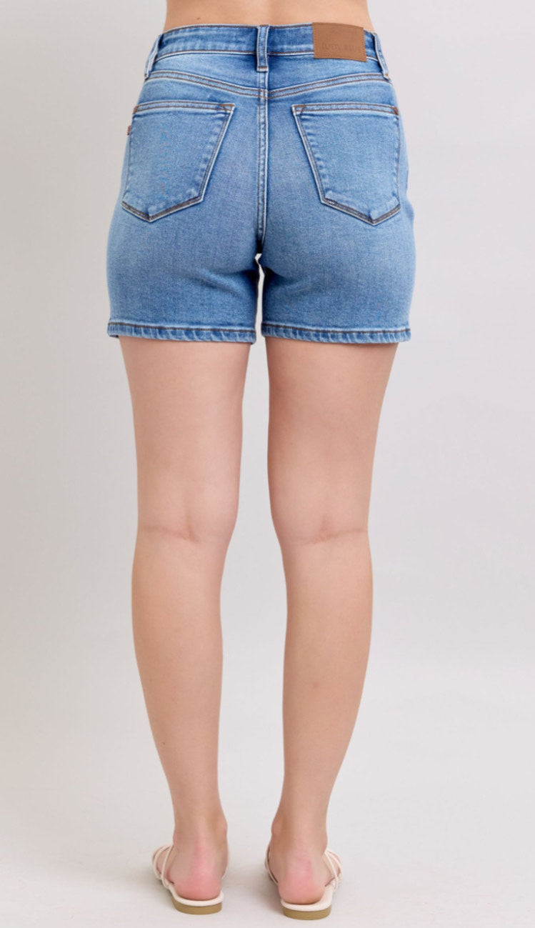 High Waist | 2 Button Dad Shorts