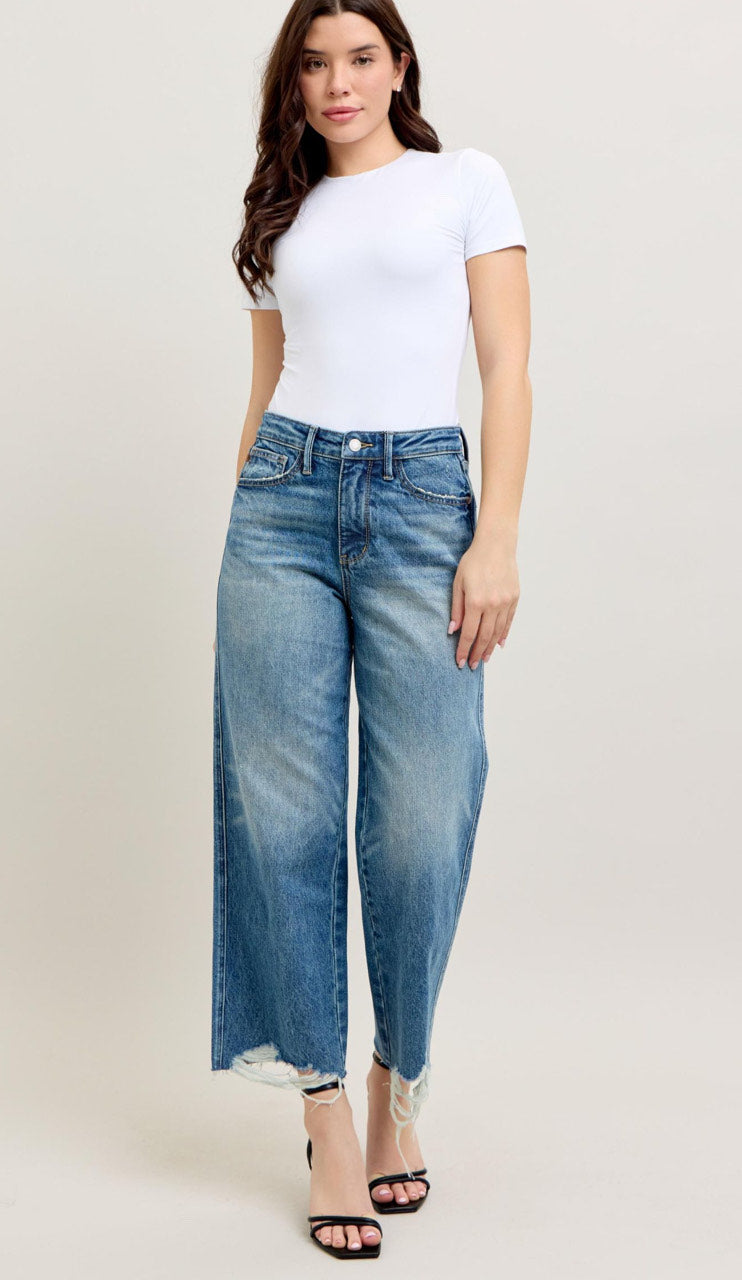 High Waist | Wide Crop | Rigid Magic Jeans