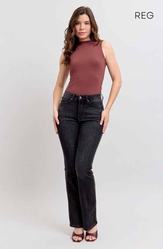 HW | Tummy Control | Black | Bootcut