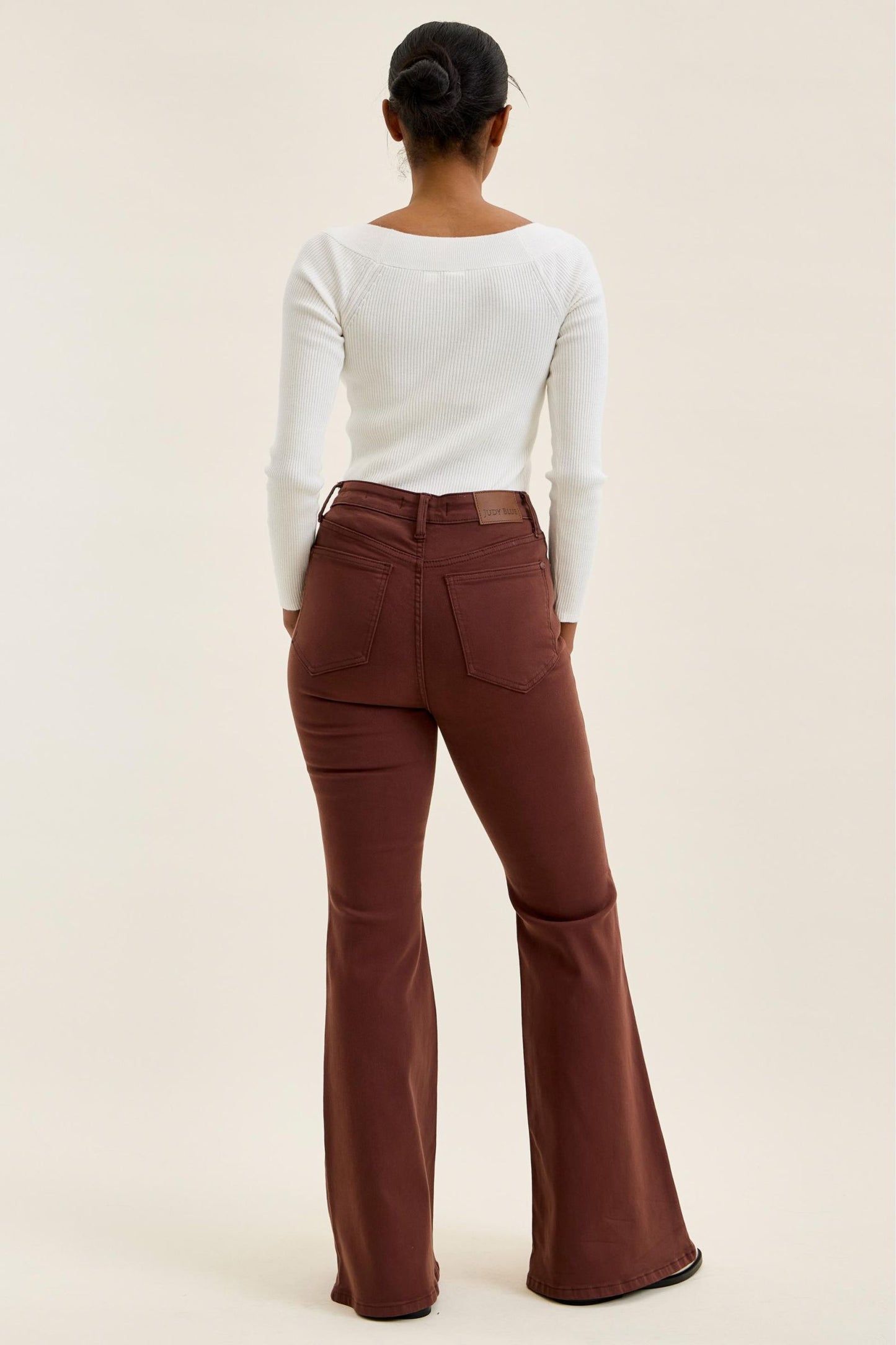 HW | Flare with Lace Up | Cocoa Brown