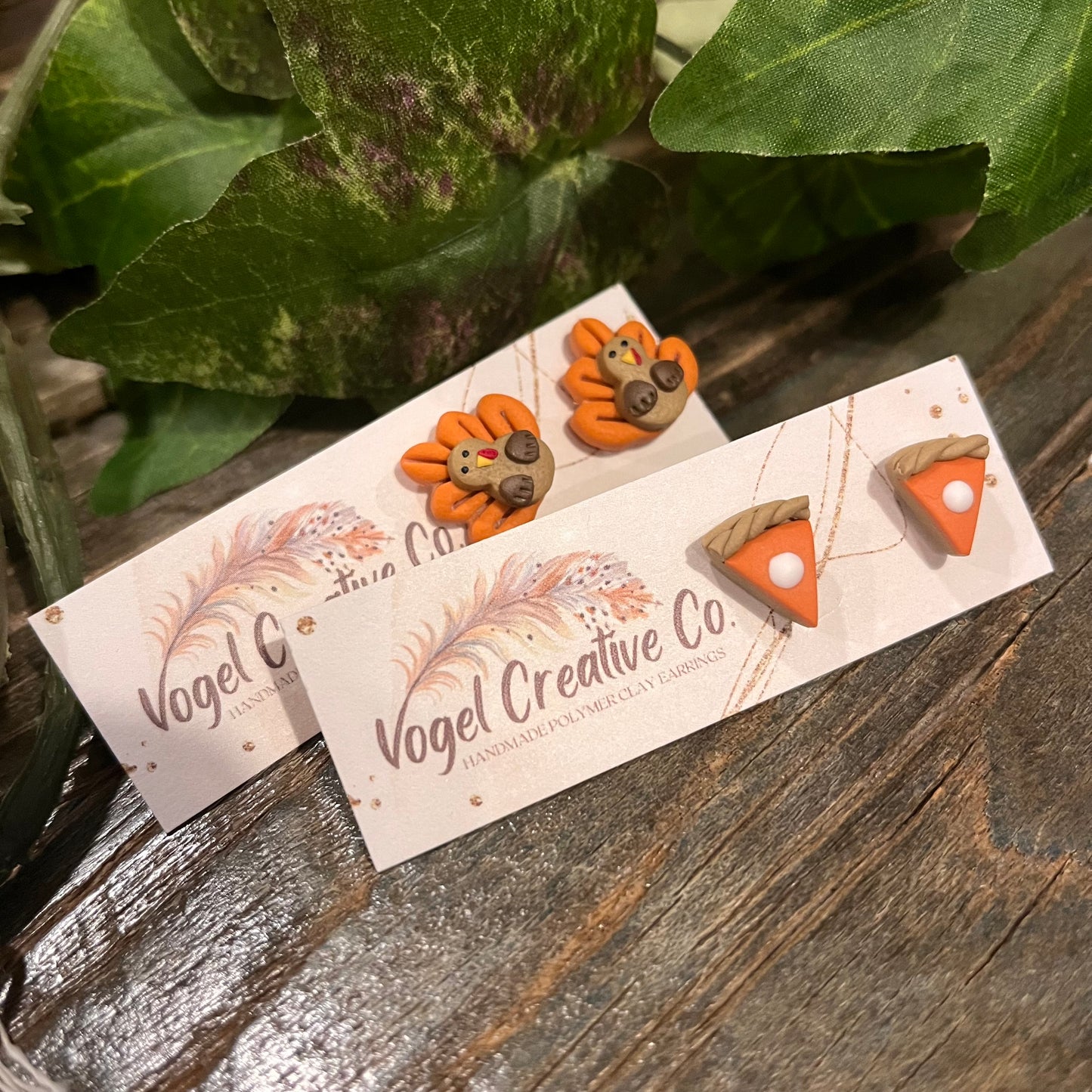 Polymer Clay Earrings | Thanksgiving