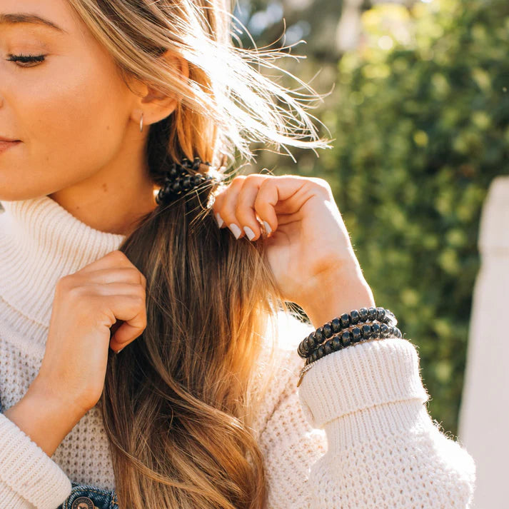 Teleties Hair Ties | Jet Black