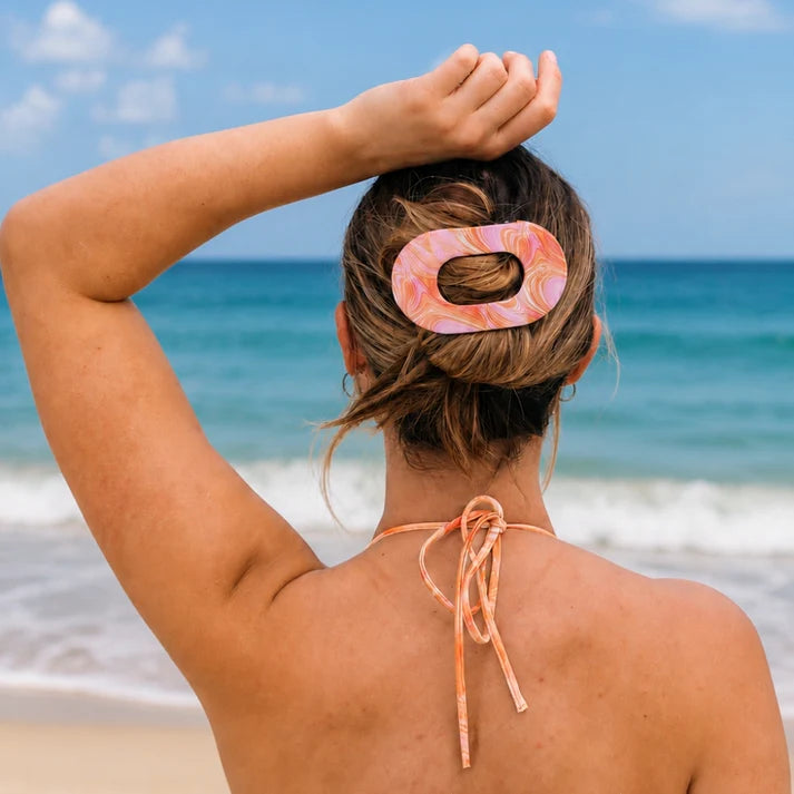 Teleties Flat Round Clip | Just Keep Swimming