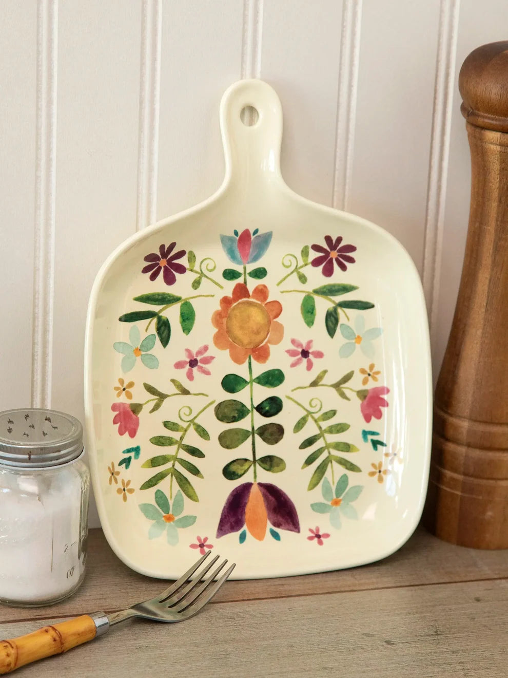 Oven To Table Plate | Folk Flower
