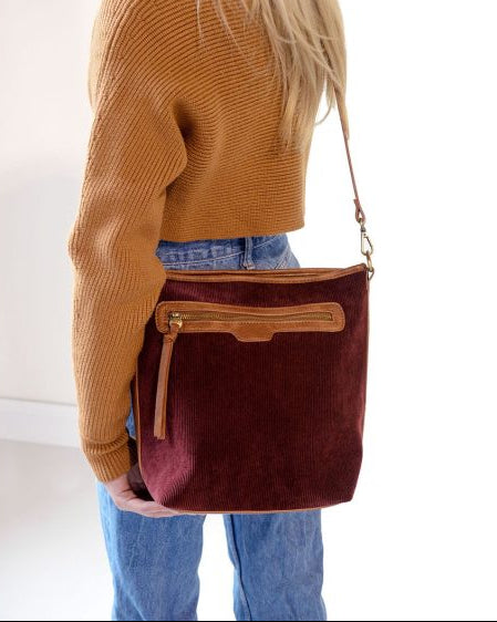 Corduroy Silas Bucket Crossbody
