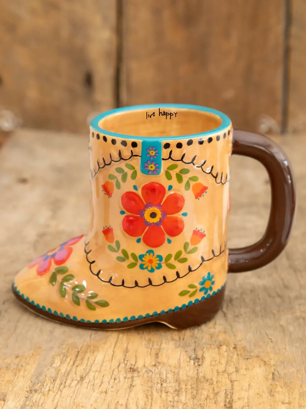 Folk Art Coffee Mug | Betty the Boot