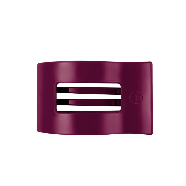Teleties Flat Rectangle Hair Clip | Mulberry