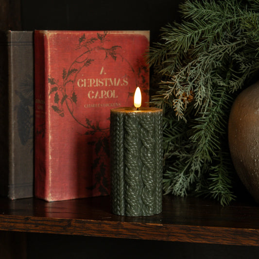 3D Flame Candle | 5" Green