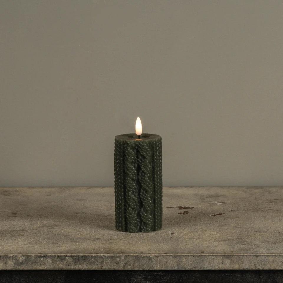 3D Flame Candle | 5" Green