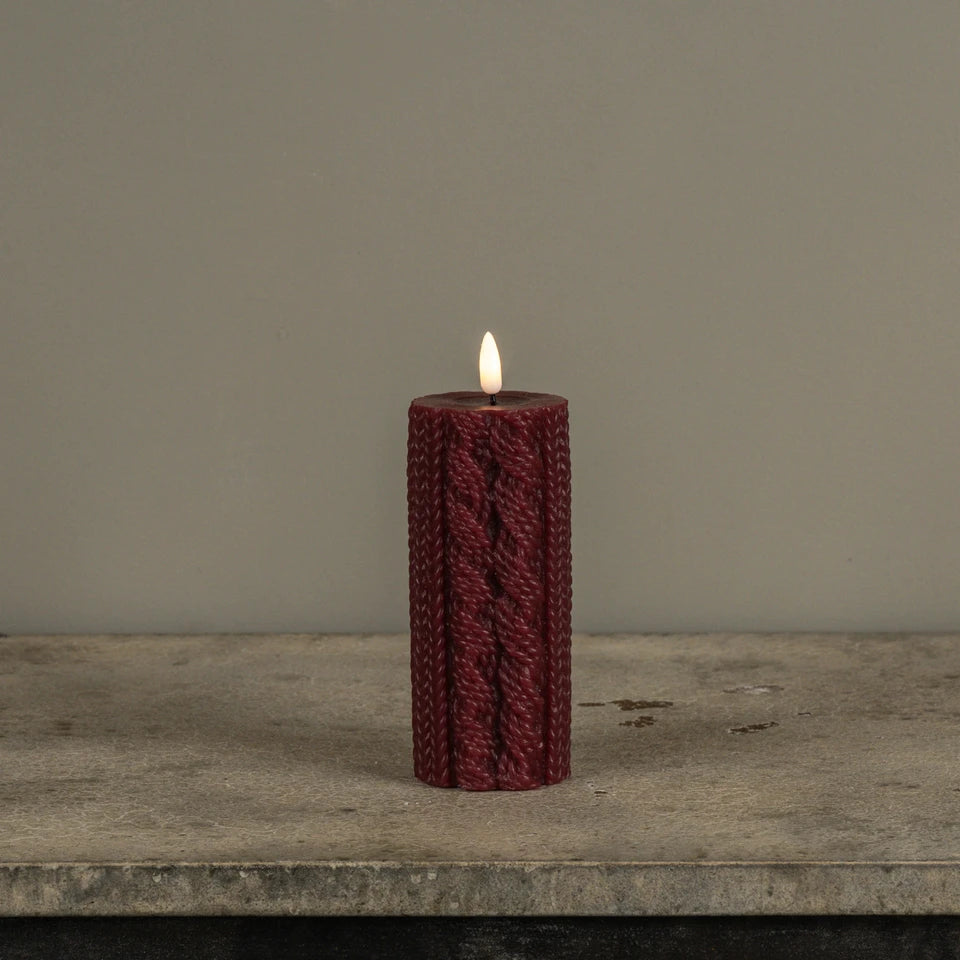 3D Flame Candle | 6" Red