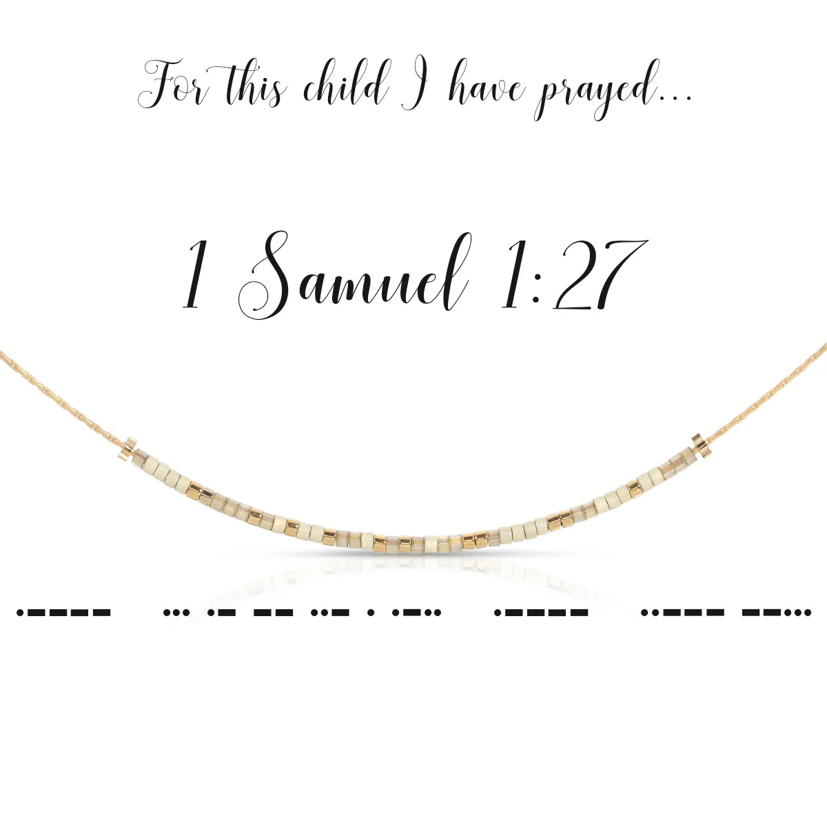 Morse Code Necklace | 1 Samuel 1:27