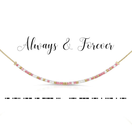 Morse Code Necklace | Always & Forever