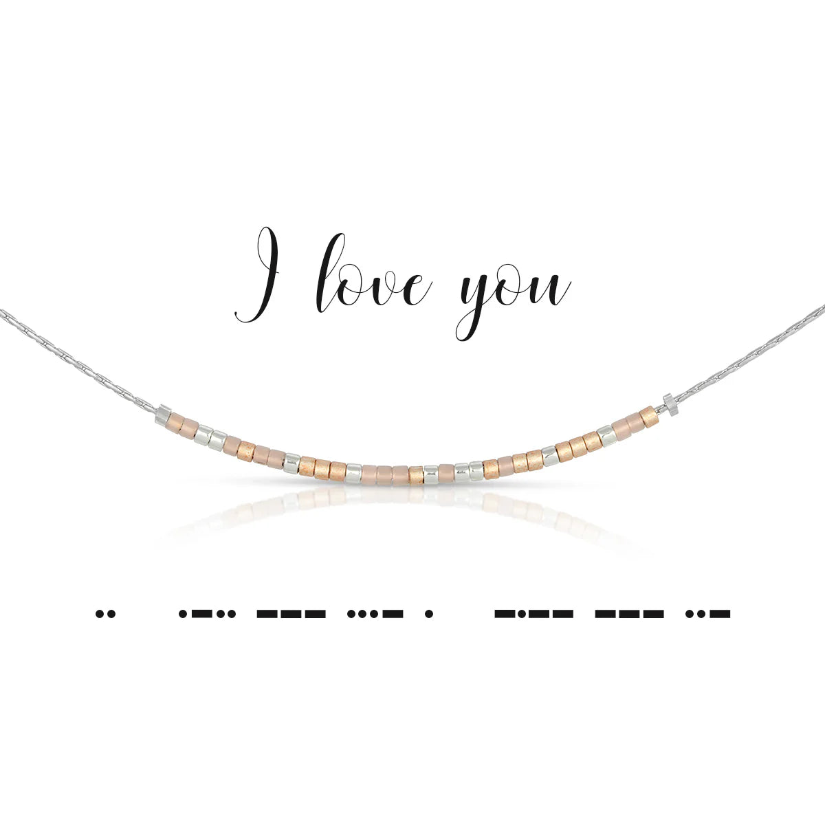 Morse Code Necklace | I Love You