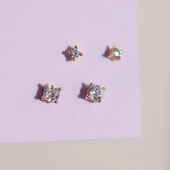 2mm Petite CZ Studs