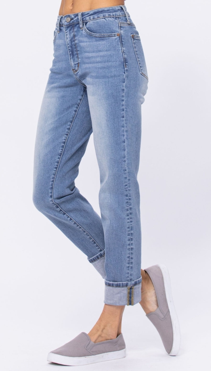 High Waist | Boyfriend | Vintage Wash Jeans