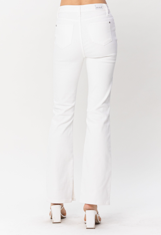 Mid-Rise | Bootcut | White Jeans