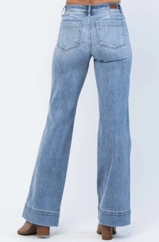 Mid-Rise | Flare | Wide Hem Jeans