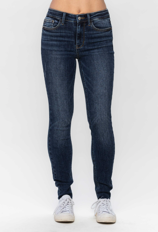 Mid-Rise | Skinny | Vintage Raw Hem Jeans