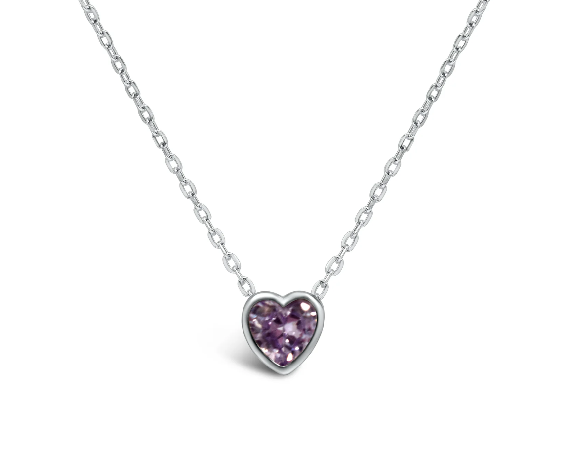 Stia Girl - Bezel Heart Necklace