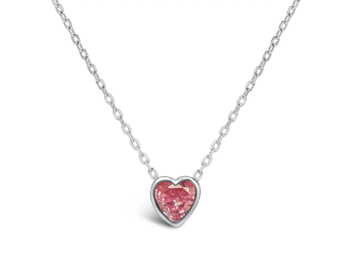 Stia Girl - Bezel Heart Necklace