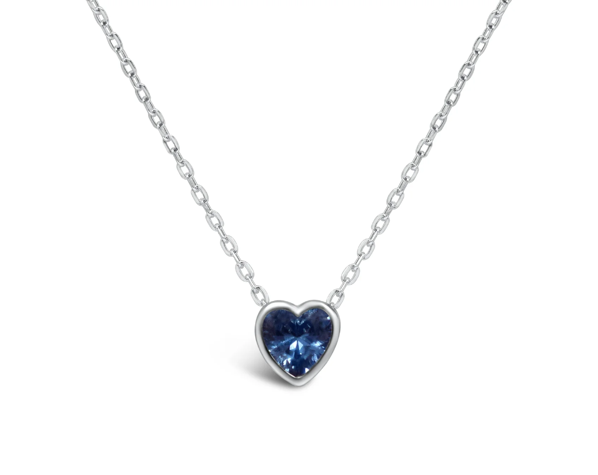 Stia Girl - Bezel Heart Necklace