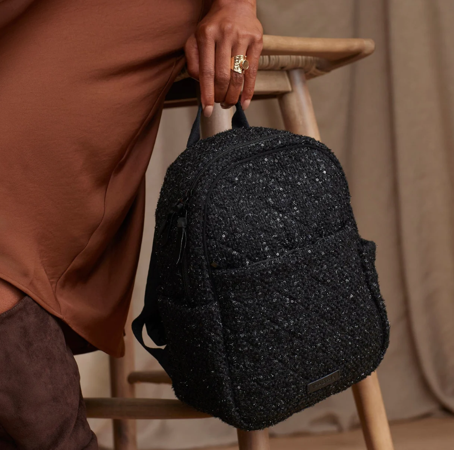Small Backpack | Black Boucle