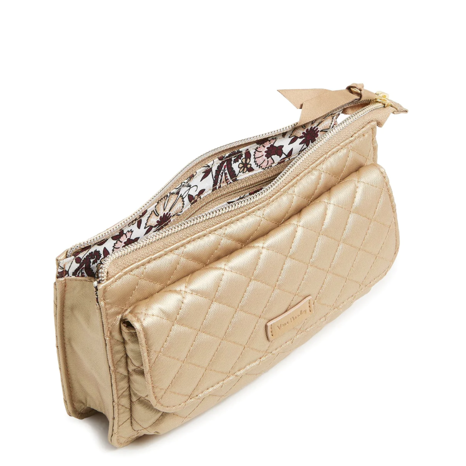 RFID Wallet Crossbody  |  Champagne Gold Pearl