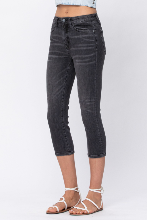 High Waist | Skinny | Capri Cuffed Jeans