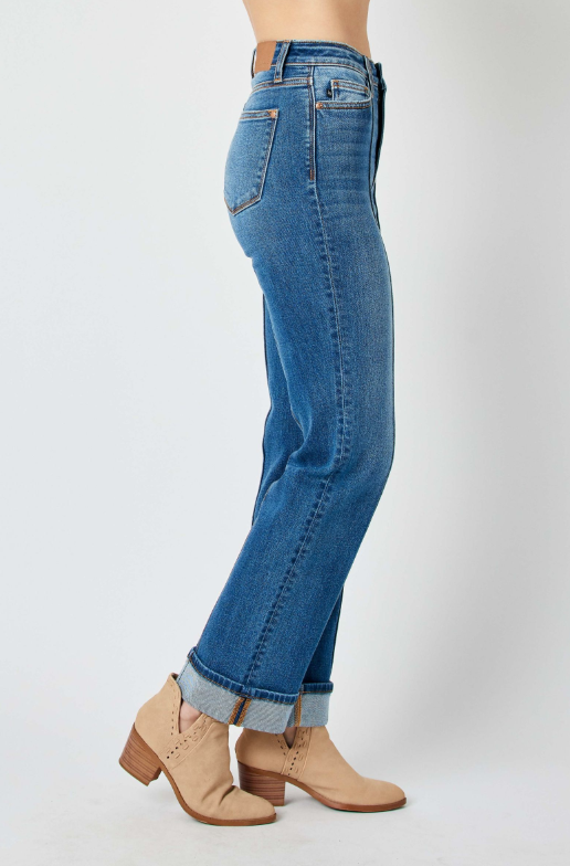 High Waist | Straight | Seam Detail Jeans