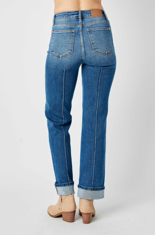 High Waist | Straight | Seam Detail Jeans