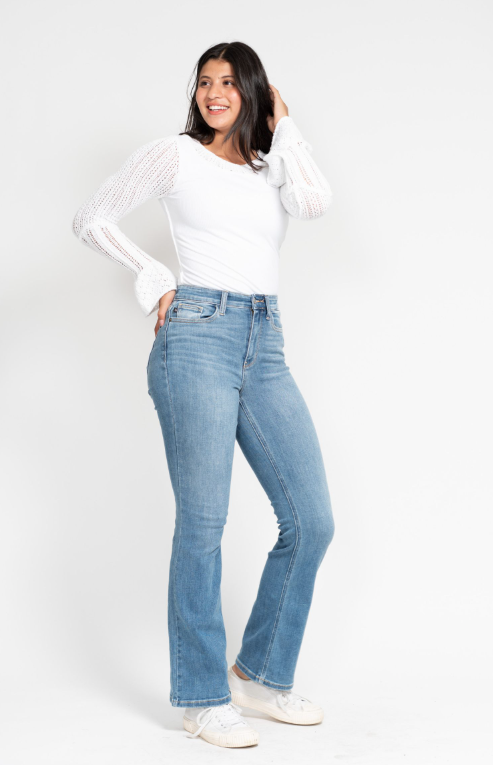 High Waist | Bootcut | Classic Contrast Jeans