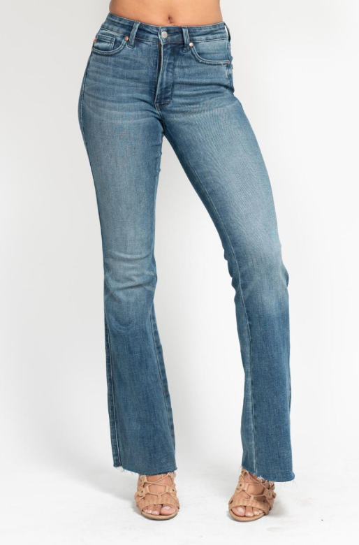 Mid Rise | Flare | Vintage Wash Jeans