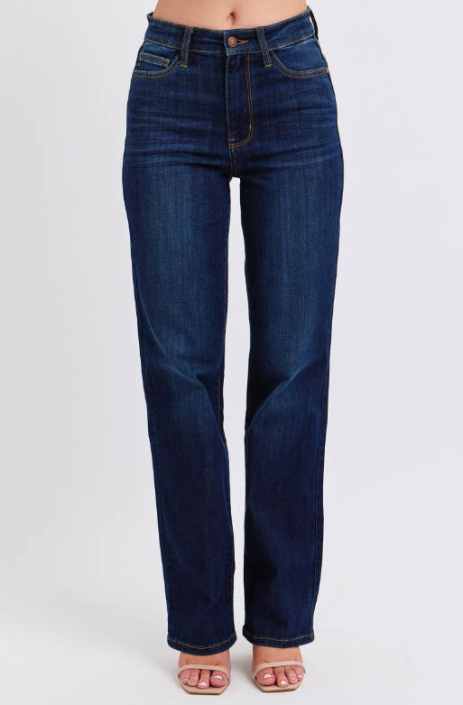 HW | Straight | Dark Wash Jeans