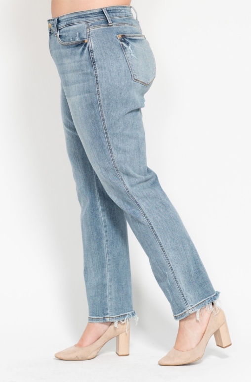 Mid-Rise | Dad Jean | Cell Pocket Jeans