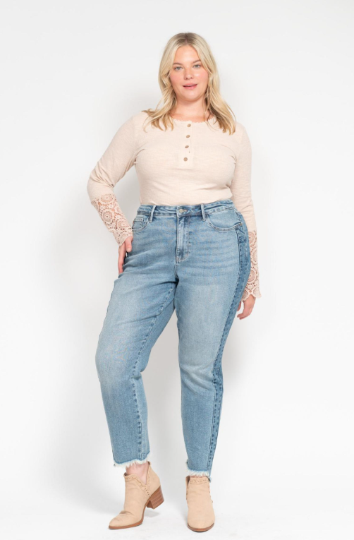 High Waist | Slim | Vintage Side Panel Jeans