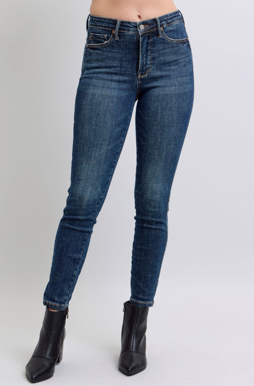 Mid-Rise | Skinny | Tummy Control Vintage Wash Jeans