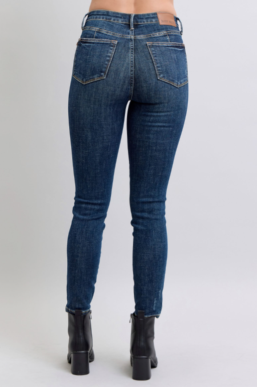 Mid-Rise | Skinny | Tummy Control Vintage Wash Jeans